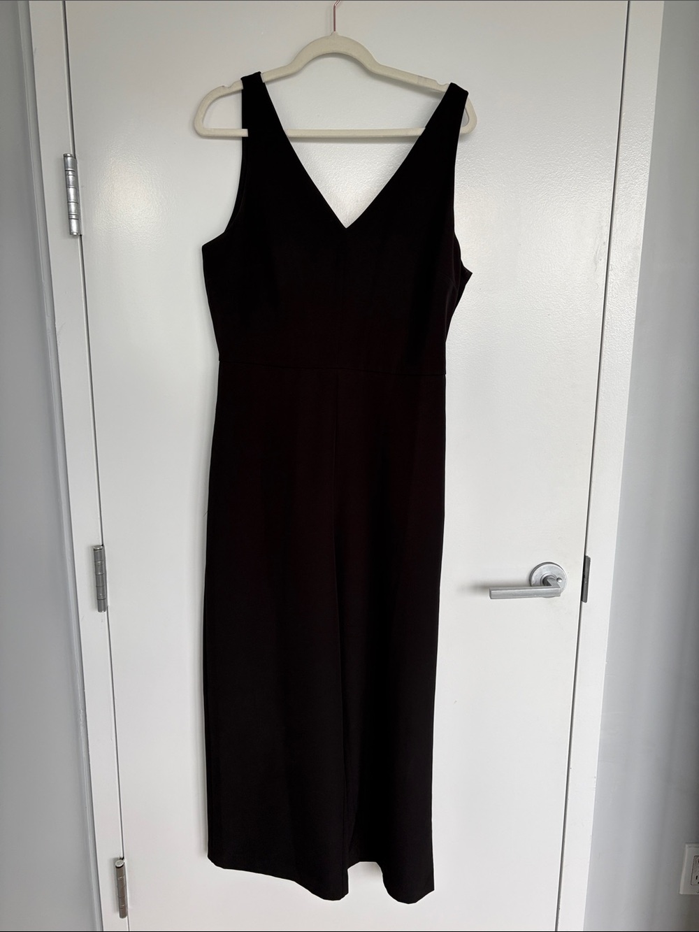 Sam Edelman Black Sleeveless Wide Leg Tie Waist Jumpsuit (Size 12)